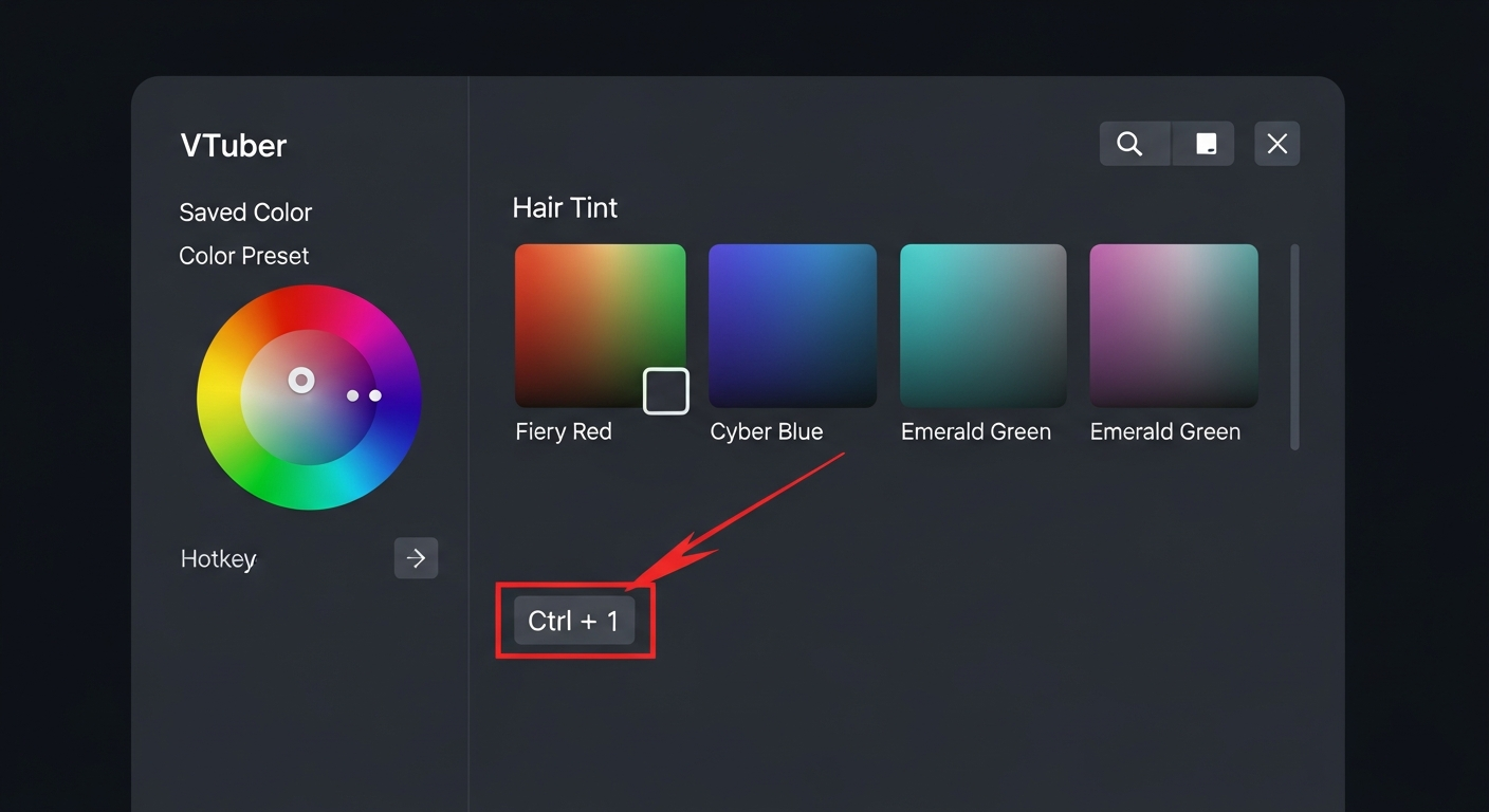 단축키 하나로 염색 끝? 🎨 당신의 VTuber 방송을 업그레이드할 필살기 분석
